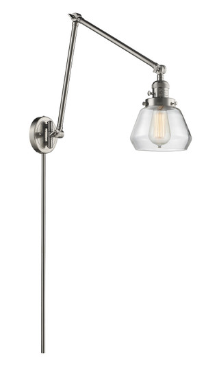 Franklin Restoration One Light Swing Arm Lamp in Brushed Satin Nickel (405|238SNG172)