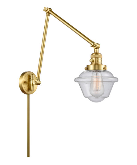 Franklin Restoration One Light Swing Arm Lamp in Satin Gold (405|238SGG534)