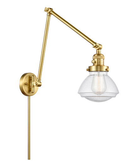 Franklin Restoration One Light Swing Arm Lamp in Satin Gold (405|238SGG324)