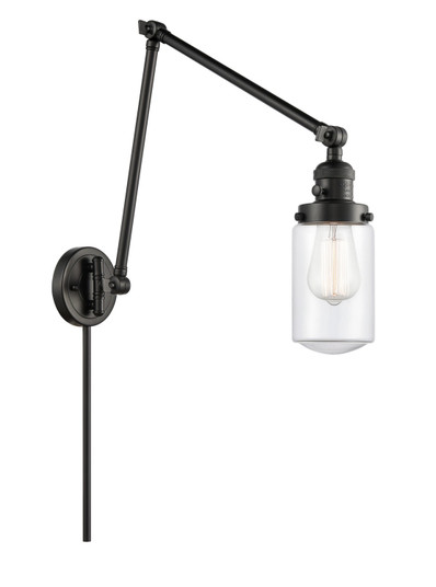Franklin Restoration LED Swing Arm Lamp in Matte Black (405|238BKG312LED)