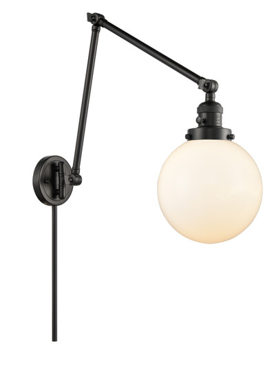 Franklin Restoration One Light Swing Arm Lamp in Matte Black (405|238BKG2018)