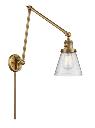 Franklin Restoration One Light Swing Arm in Brushed Brass (405|238BBG64)