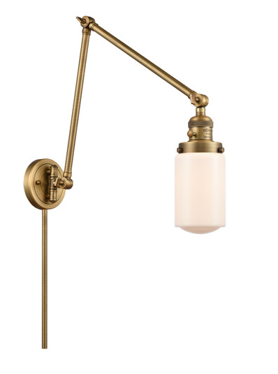 Franklin Restoration LED Swing Arm Lamp in Brushed Brass (405|238BBG311LED)
