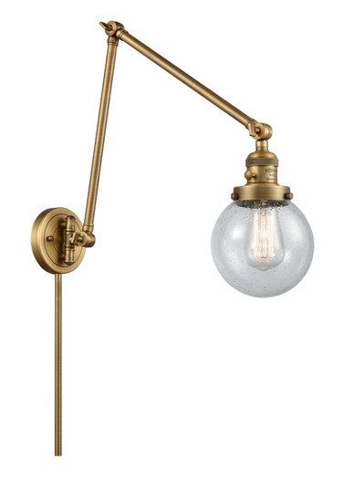 Franklin Restoration One Light Swing Arm in Brushed Brass (405|238BBG2046)