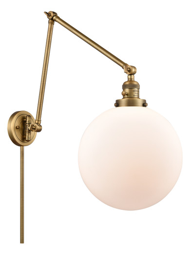 Franklin Restoration One Light Swing Arm in Brushed Brass (405|238BBG20112)