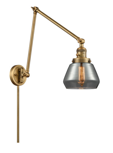 Franklin Restoration One Light Swing Arm Lamp in Brushed Brass (405|238BBG173)