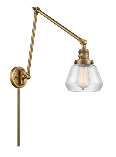 Franklin Restoration One Light Swing Arm Lamp in Brushed Brass (405|238BBG172)