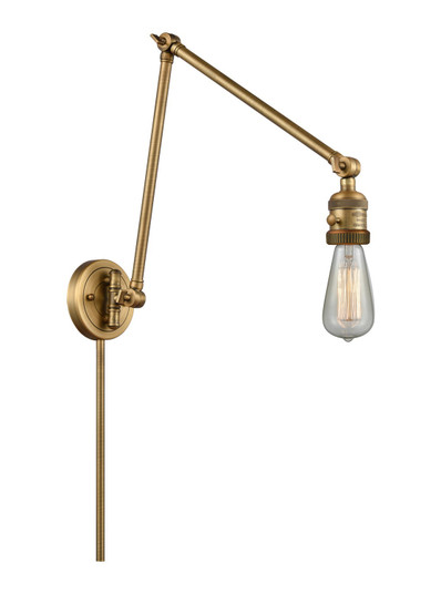 Franklin Restoration One Light Swing Arm in Brushed Brass (405|238BB)
