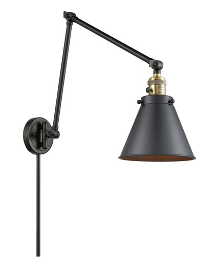 Franklin Restoration LED Swing Arm Lamp in Black Antique Brass (405|238BABM13BKLED)