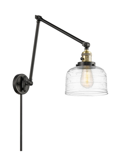 Franklin Restoration One Light Swing Arm Lamp in Black Antique Brass (405|238BABG713)