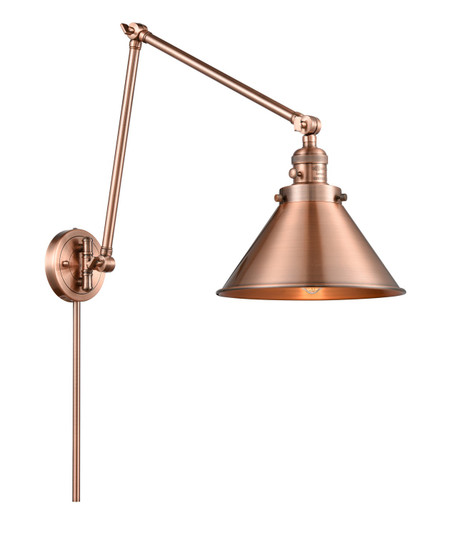 Franklin Restoration LED Swing Arm Lamp in Antique Copper (405|238ACM10ACLED)