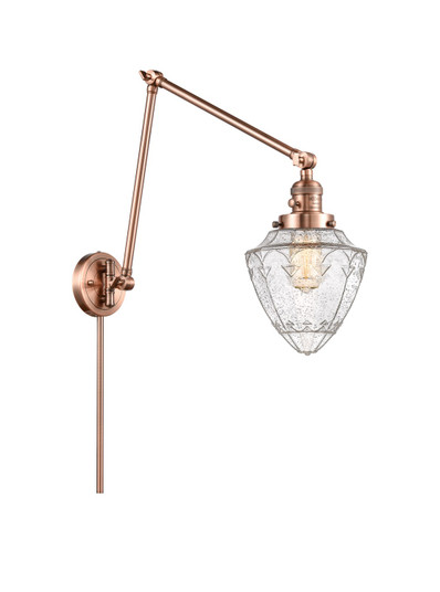 Franklin Restoration One Light Swing Arm Lamp in Antique Copper (405|238ACG6647)
