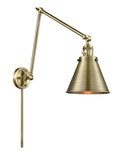 Franklin Restoration One Light Swing Arm in Antique Brass (405|238ABM13AB)
