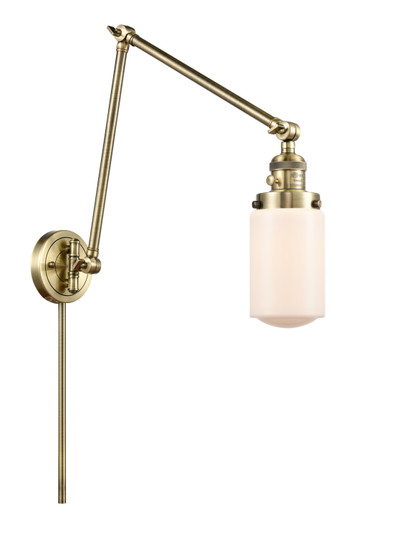 Franklin Restoration LED Swing Arm Lamp in Antique Brass (405|238ABG311LED)