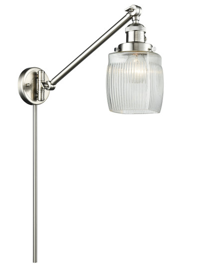 Franklin Restoration One Light Swing Arm Lamp in Brushed Satin Nickel (405|237SNG302)