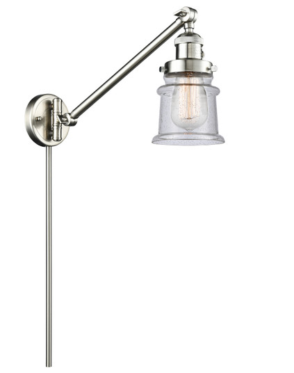 Franklin Restoration One Light Swing Arm in Brushed Satin Nickel (405|237SNG184S)