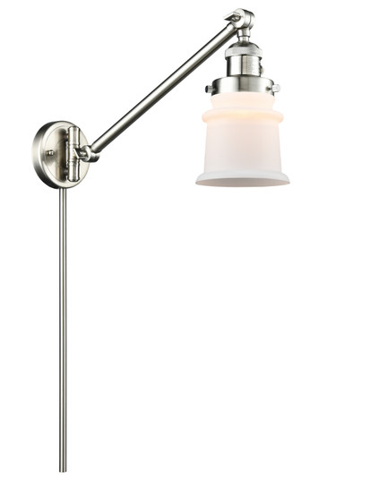 Franklin Restoration One Light Swing Arm Lamp in Brushed Satin Nickel (405|237SNG181S)