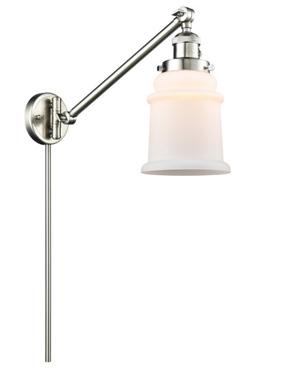 Franklin Restoration One Light Swing Arm Lamp in Brushed Satin Nickel (405|237SNG181)