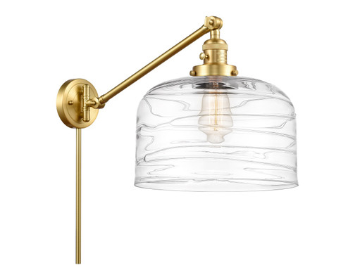 Franklin Restoration One Light Swing Arm Lamp in Satin Gold (405|237SGG713L)