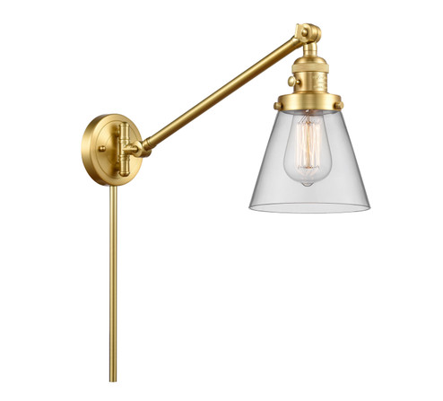 Franklin Restoration One Light Swing Arm Lamp in Satin Gold (405|237SGG62)