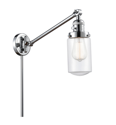 Franklin Restoration One Light Swing Arm Lamp in Polished Chrome (405|237PCG312)