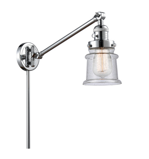 Franklin Restoration One Light Swing Arm Lamp in Polished Chrome (405|237PCG184S)