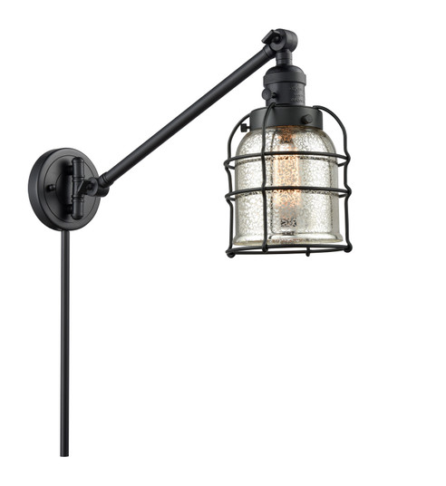 Franklin Restoration One Light Swing Arm Lamp in Matte Black (405|237BKG58CE)