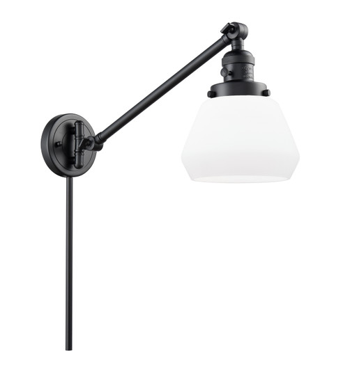Franklin Restoration One Light Swing Arm Lamp in Matte Black (405|237BKG171)