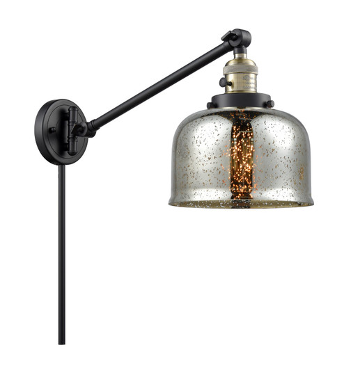 Franklin Restoration LED Swing Arm Lamp in Black Antique Brass (405|237BABG78LED)