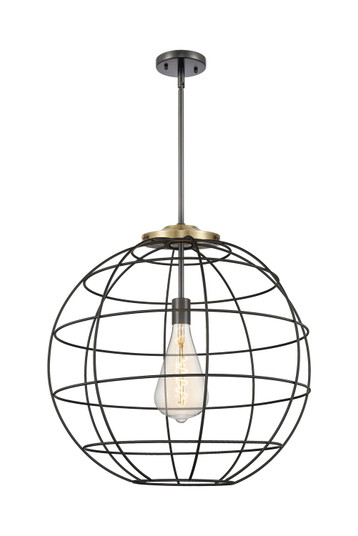 Essex One Light Pendant in Black Antique Brass (405|2211SBABCE22BK)