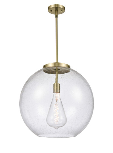 Ballston One Light Pendant in Antique Brass (405|2211SABG12418) Ballston One Light Pendant in Antique Brass (405|2211SABG12418)
