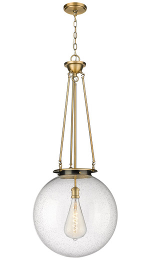 Essex One Light Pendant in Brushed Brass (405|2211PBBG20418)
