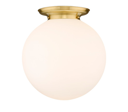 Essex One Light Flush Mount in Satin Gold (405|2211FSGG20118)