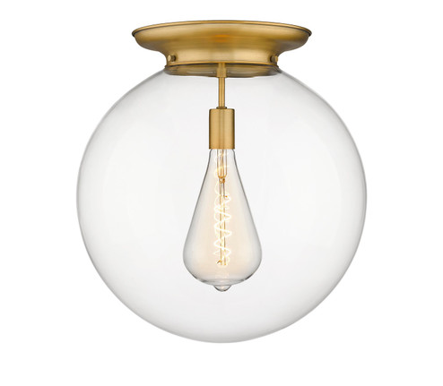 Essex One Light Flush Mount in Brushed Brass (405|2211FBBG20218)