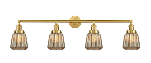 Franklin Restoration Four Light Bath Vanity in Satin Gold (405|215SGG146)