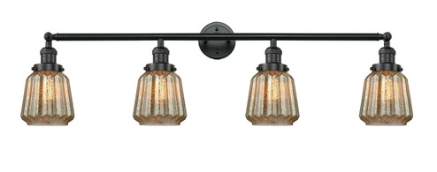 Franklin Restoration Four Light Bath Vanity in Matte Black (405|215BKG146)