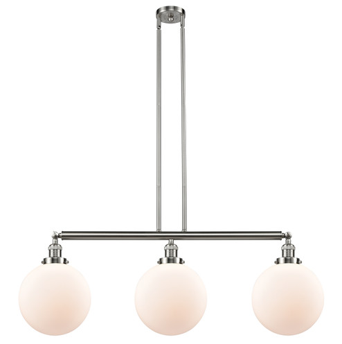 Franklin Restoration Three Light Island Pendant in Brushed Satin Nickel (405|213SNG20110)