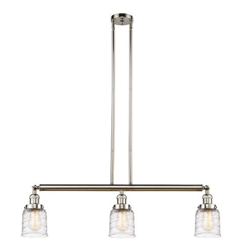 Franklin Restoration Three Light Island Pendant in Polished Nickel (405|213PNG513)
