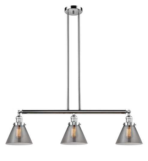 Franklin Restoration Three Light Island Pendant in Polished Chrome (405|213PCG43)