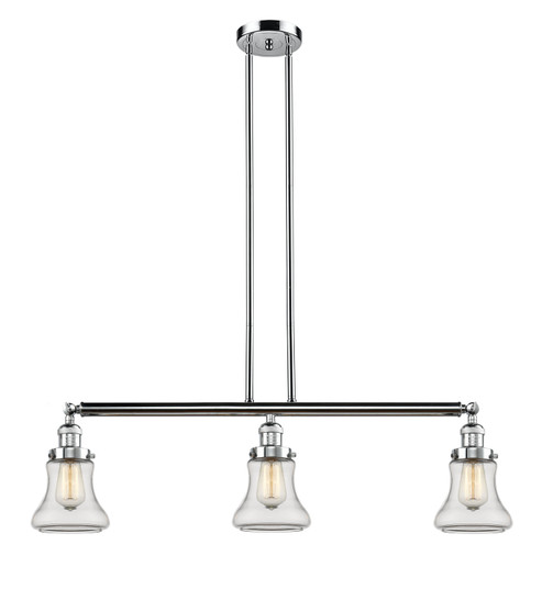 Franklin Restoration Three Light Island Pendant in Polished Chrome (405|213PCG192)