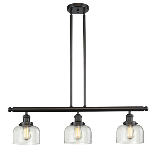 Franklin Restoration Three Light Island Pendant in Oil Rubbed Bronze (405|213OBG72)