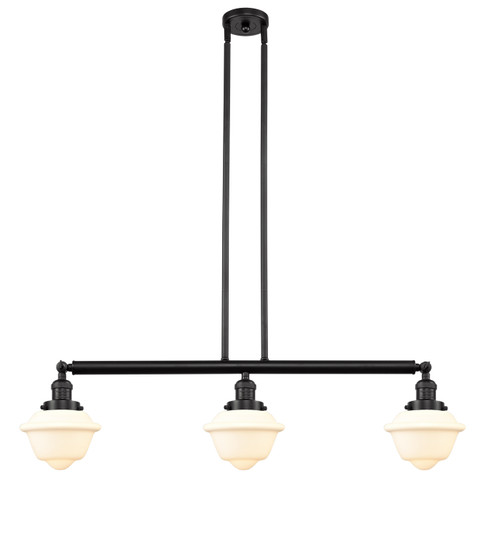 Franklin Restoration Three Light Island Pendant in Oil Rubbed Bronze (405|213OBG531)