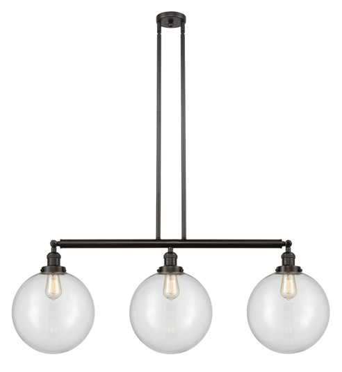 Franklin Restoration Three Light Island Pendant in Oil Rubbed Bronze (405|213OBG20212)