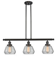 Franklin Restoration Three Light Island Pendant in Oil Rubbed Bronze (405|213OBG172)