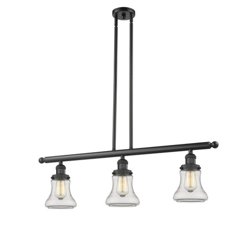 Franklin Restoration LED Island Pendant in Matte Black (405|213BKG192LED)