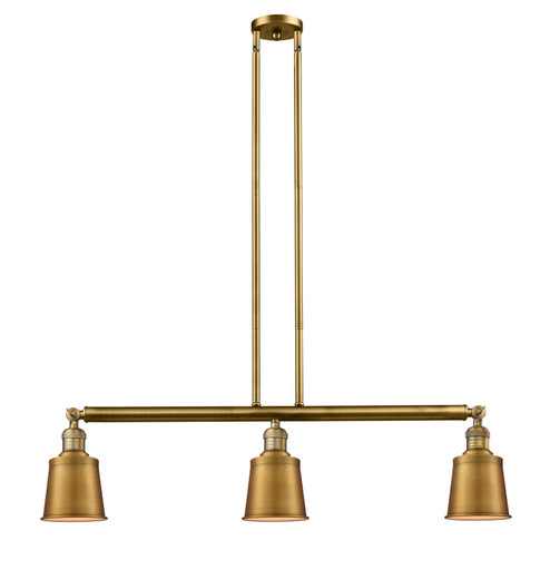 Franklin Restoration LED Island Pendant in Brushed Brass (405|213BBM9BBLED)
