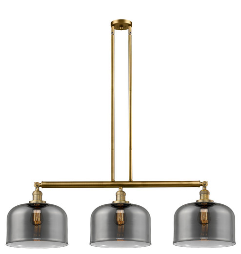 Franklin Restoration Three Light Island Pendant in Brushed Brass (405|213BBG73L)