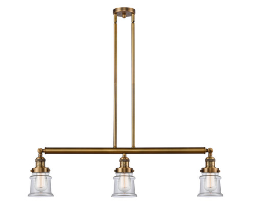 Franklin Restoration LED Island Pendant in Brushed Brass (405|213BBG182SLED)