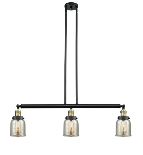 Franklin Restoration Three Light Island Pendant in Black Antique Brass (405|213BABG58)