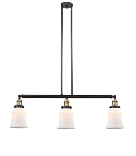 Franklin Restoration LED Island Pendant in Black Antique Brass (405|213BABG181LED)